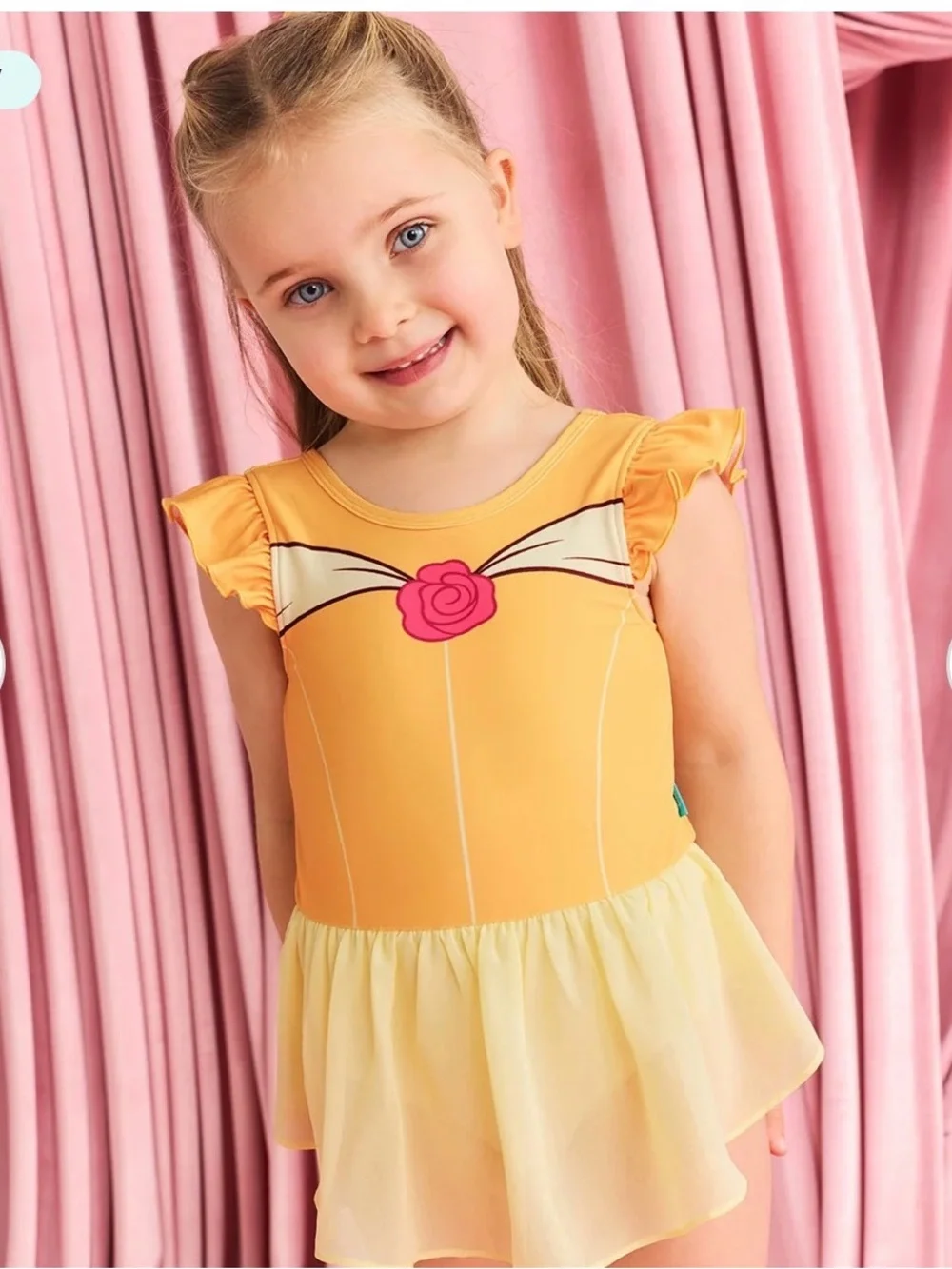 Posh Peanut - Princess Bell Ballet Dress with Pink Rose